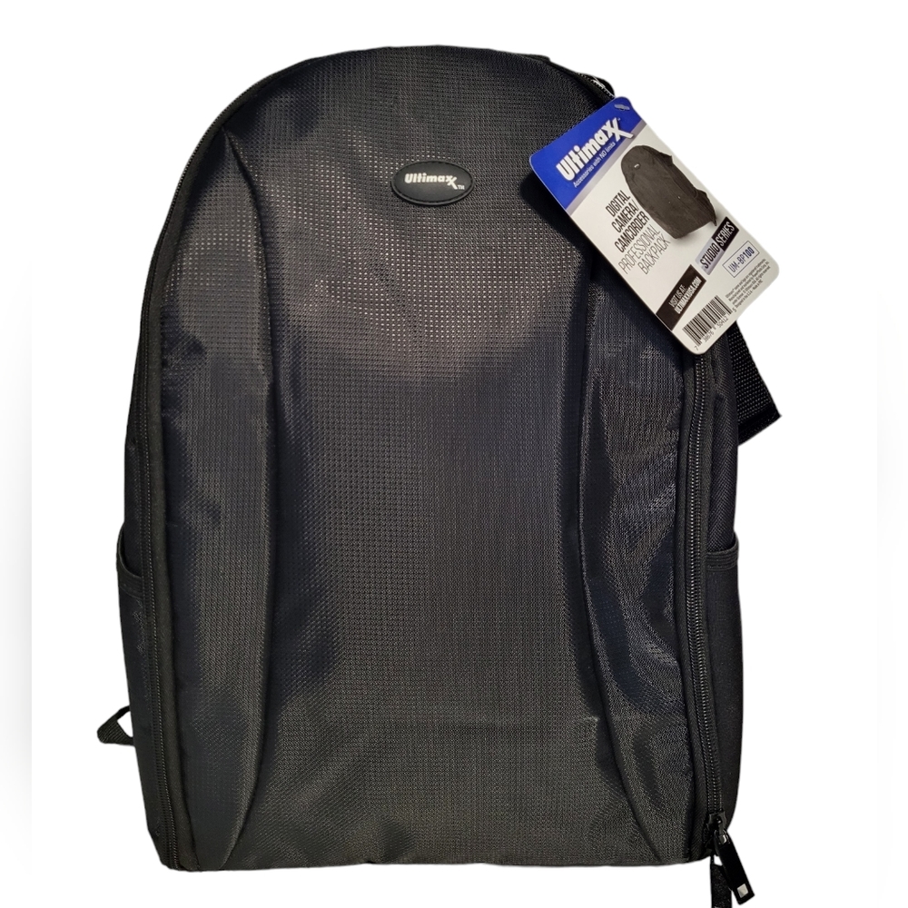 ULTIMAXX Digital SLR/Video Camera UM-BP100 Black Backpack Padded Adjustable Bag